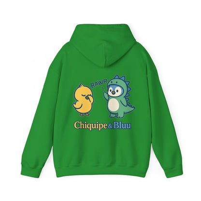 Dinosaur & Chick Cute Hoodie – "RAWR" Chiquipe & Blu Graphic Sweatshirt