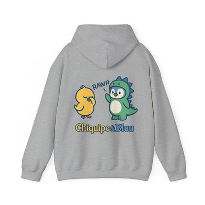 Dinosaur & Chick Cute Hoodie – "RAWR" Chiquipe & Blu Graphic Sweatshirt