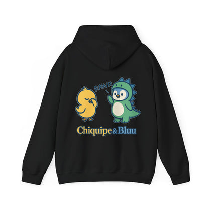 Dinosaur & Chick Cute Hoodie – "RAWR" Chiquipe & Blu Graphic Sweatshirt