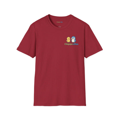Charming Unisex Softstyle T-Shirt with Playful Design, Casual Wear, Gift for Pet Lovers, Everyday Comfort, Unique Style