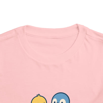 Cute Toddler Tee with Colorful Bird Design, Adorable Summer Outfit, Gift for Kids, Birthday Present, Playdate Essential