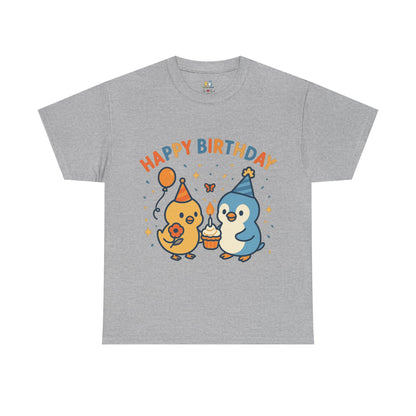 Happy Birthday Unisex Cotton Tee, Cute Birthday Shirt, Gift for Birthday Party, Unisex T-Shirt, Fun Celebration Apparel