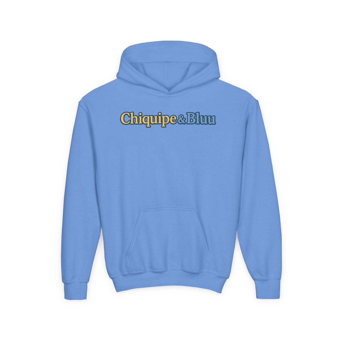 Chiquipe & Bluu Youth Hoodie, Fun Kids Sweatshirt, Cozy Pullover for Playdates, Birthday Gift, Cute Animal Design