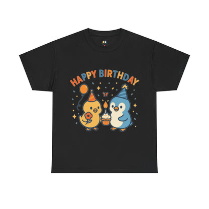 Happy Birthday Unisex Cotton Tee, Cute Birthday Shirt, Gift for Birthday Party, Unisex T-Shirt, Fun Celebration Apparel