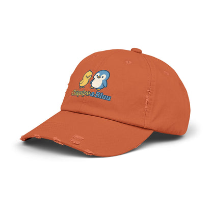 Unisex Distressed Cap with Adorable Chiquipe & Bluu Design, Fun Accessories for Everyday Wear, Perfect Gift for Animal Lovers, Summer [...]