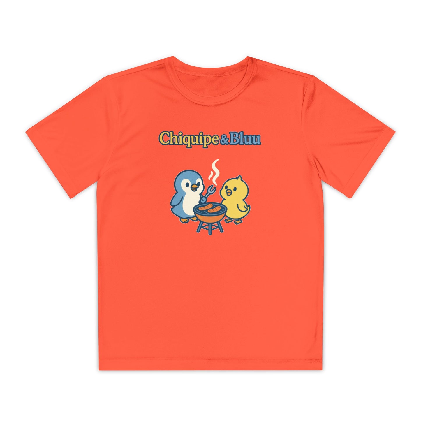Youth Friendly BBQ Tee, Kids Summer Shirt, Cute Animal Graphic Tee, Fun BBQ Gift, Playful Summer Apparel