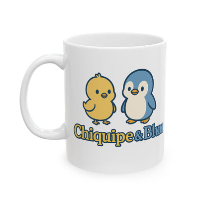 Cute Animal Ceramic Mug - Chiquipe&Bluu Design, Coffee Cup, Gift for Animal Lovers, Unique Kitchen Decor, Birthday Gift