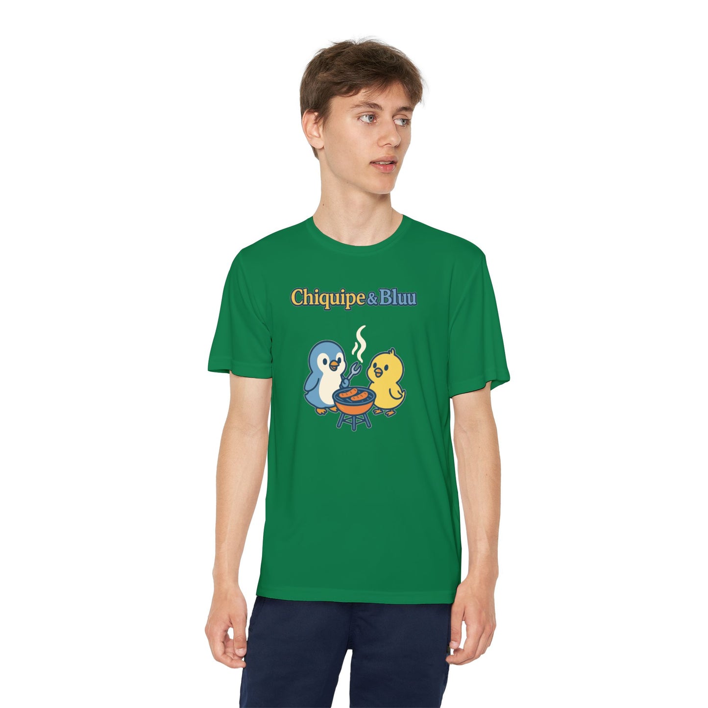 Youth Friendly BBQ Tee, Kids Summer Shirt, Cute Animal Graphic Tee, Fun BBQ Gift, Playful Summer Apparel