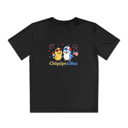Youth Competitor Tee — Patriotic Chiquipe & Bluu Kids Shirt