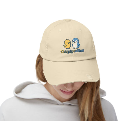Unisex Distressed Cap with Adorable Chiquipe & Bluu Design, Fun Accessories for Everyday Wear, Perfect Gift for Animal Lovers, Summer [...]
