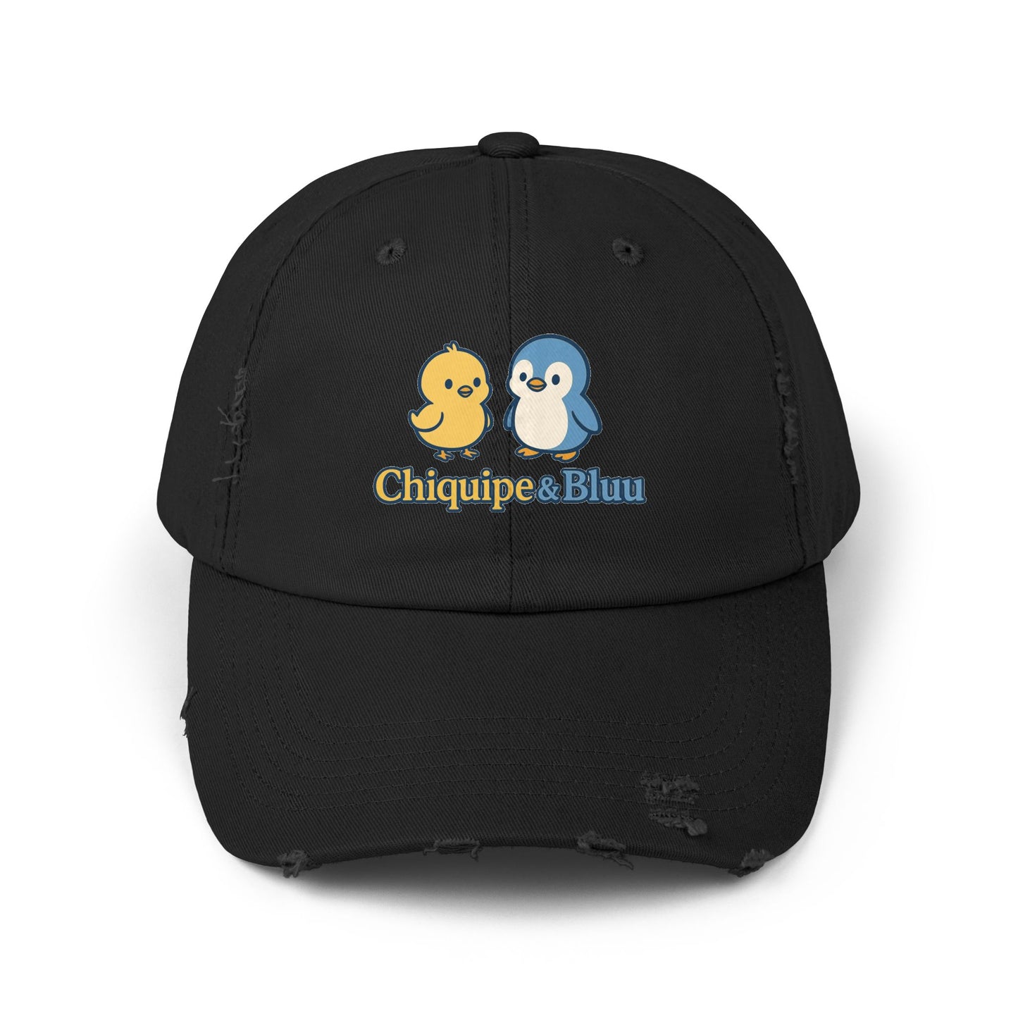 Unisex Distressed Cap with Adorable Chiquipe & Bluu Design, Fun Accessories for Everyday Wear, Perfect Gift for Animal Lovers, Summer [...]