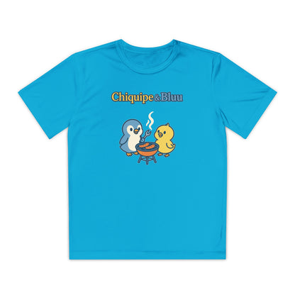 Youth Friendly BBQ Tee, Kids Summer Shirt, Cute Animal Graphic Tee, Fun BBQ Gift, Playful Summer Apparel