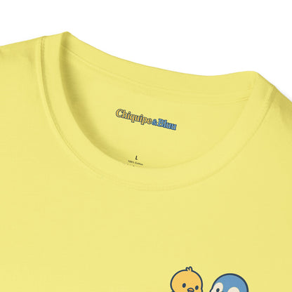 Charming Unisex Softstyle T-Shirt with Playful Design, Casual Wear, Gift for Pet Lovers, Everyday Comfort, Unique Style