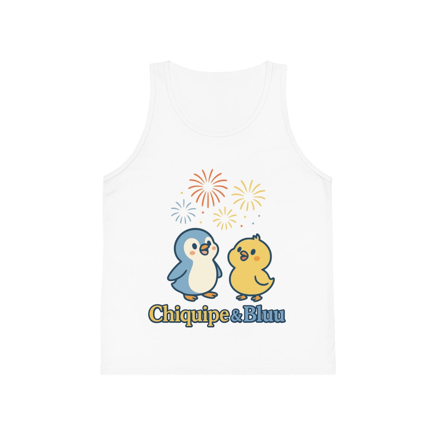 Festive Animal Print Kid's Jersey Tank Top, Summer Outing, Birthday Gift, Cute Cartoon Top, Playful Design, Kids Apparel