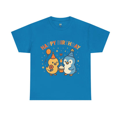 Happy Birthday Unisex Cotton Tee, Cute Birthday Shirt, Gift for Birthday Party, Unisex T-Shirt, Fun Celebration Apparel