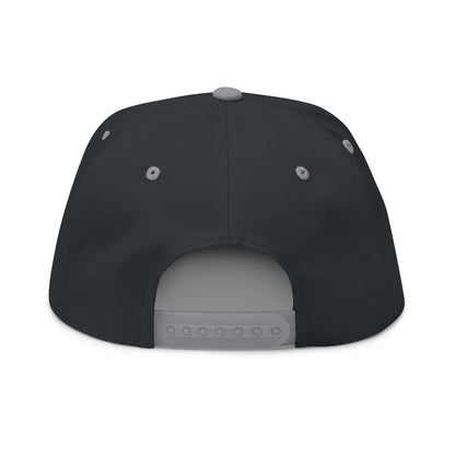 Embroidered Chick & Penguin Flat Bill Cap — Chiquipe & Bluu Snapback
