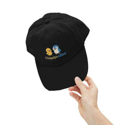 Unisex Distressed Cap with Adorable Chiquipe & Bluu Design, Fun Accessories for Everyday Wear, Perfect Gift for Animal Lovers, Summer [...]