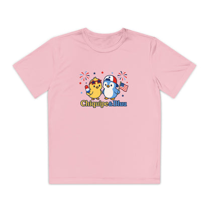 Youth Competitor Tee — Patriotic Chiquipe & Bluu Kids Shirt