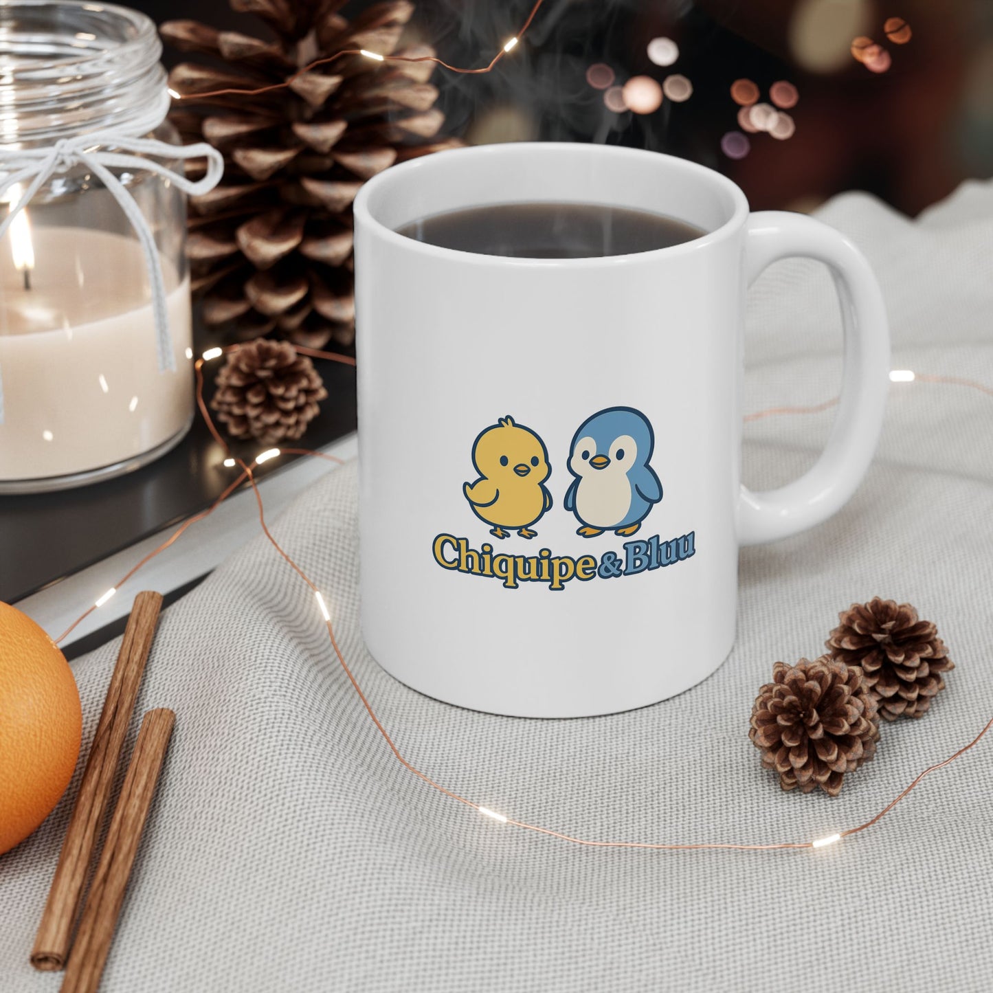 Chiquipe&Bluu Ceramic Mug – 11oz/15oz Coffee Cup