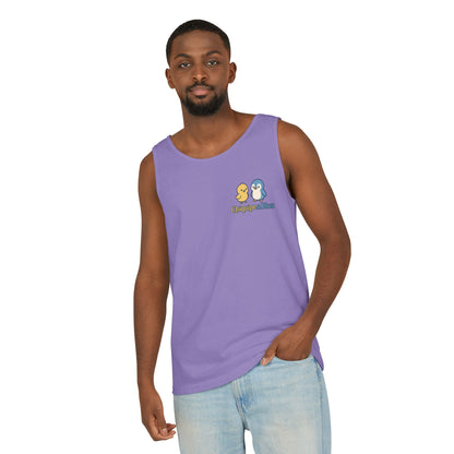 Unisex Garment-Dyed Tank Top - Fun Summer Wear, Beach Day Must-Have, Casual Lounge Top, Great Gift for Friends, Perfect for Vacations