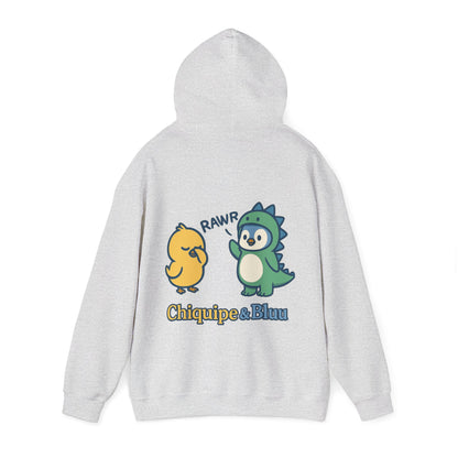 Dinosaur & Chick Cute Hoodie – "RAWR" Chiquipe & Blu Graphic Sweatshirt