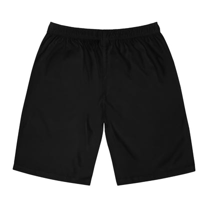 Men's Board Shorts with Cute Penguin and Chick Design - Summer Swimwear, Beachwear, Vacation Essentials, Fun Swim Trunks