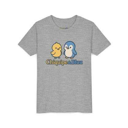 Chiquipe & Bluu Youth Short Sleeve Tee - Cute Animal T-Shirt, Kids Gift, Summer Wear, Birthday Party, Family Outing