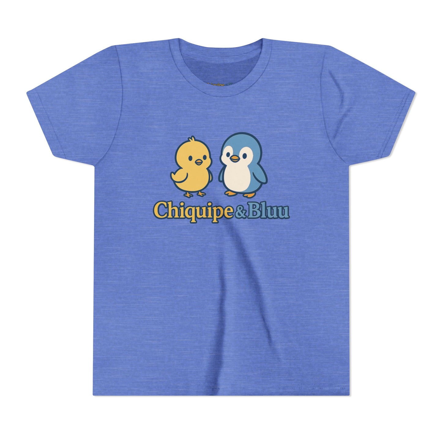 Chiquipe & Bluu Youth Short Sleeve Tee - Cute Animal T-Shirt, Kids Gift, Summer Wear, Birthday Party, Family Outing