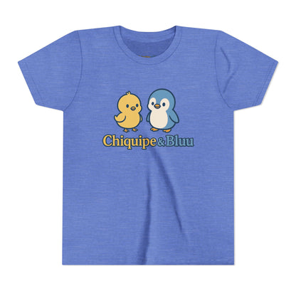 Chiquipe & Bluu Youth Short Sleeve Tee - Cute Animal T-Shirt, Kids Gift, Summer Wear, Birthday Party, Family Outing