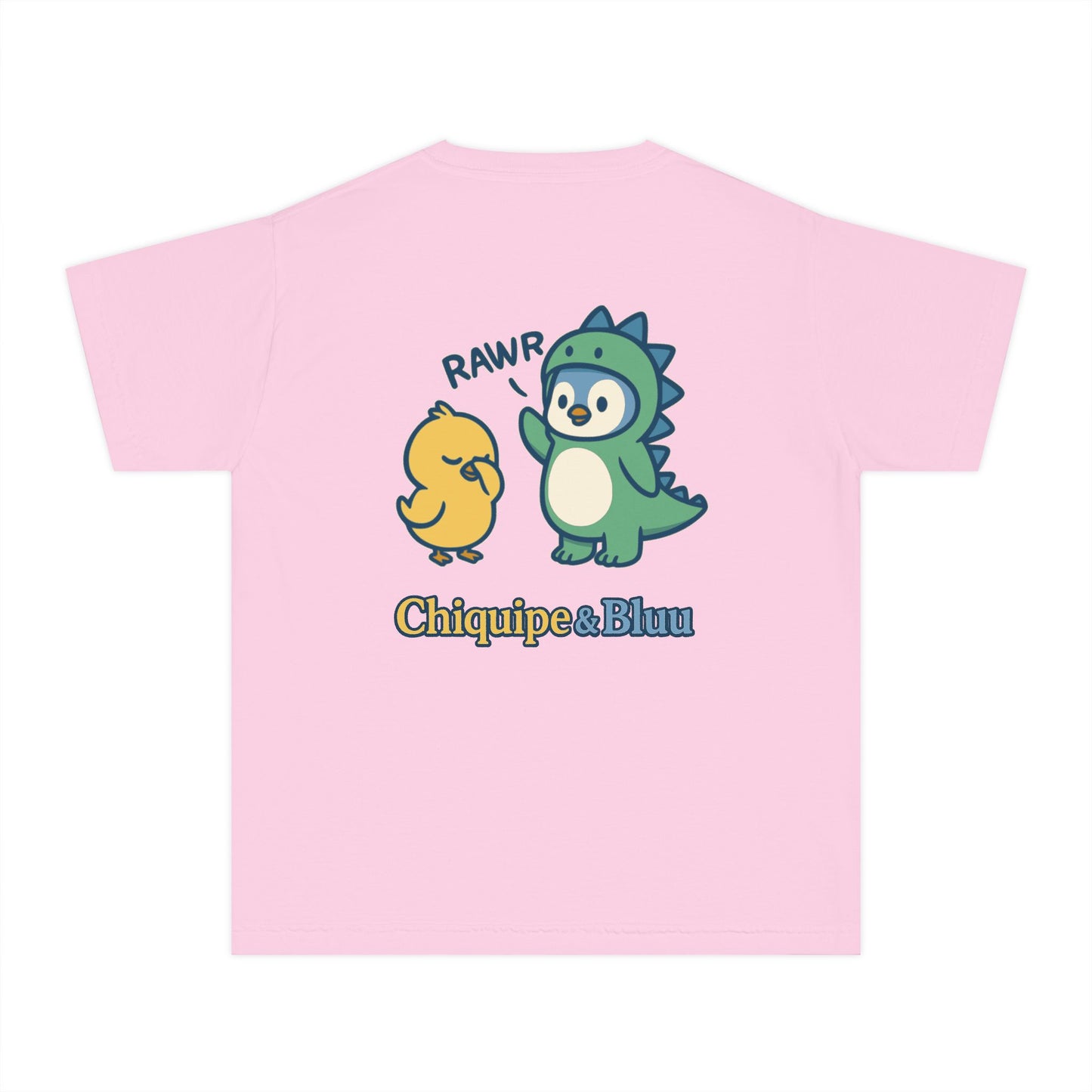 Youth Graphic Tee with Chiquipe & Bluu, Fun Kids T-Shirt, Perfect Gift for Birthdays, Parties, and Playtime