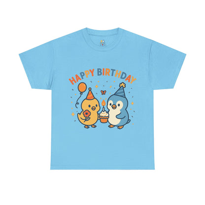 Happy Birthday Unisex Cotton Tee, Cute Birthday Shirt, Gift for Birthday Party, Unisex T-Shirt, Fun Celebration Apparel