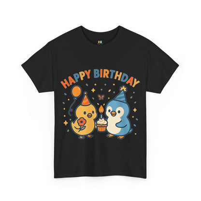 Happy Birthday Unisex Cotton Tee, Cute Birthday Shirt, Gift for Birthday Party, Unisex T-Shirt, Fun Celebration Apparel