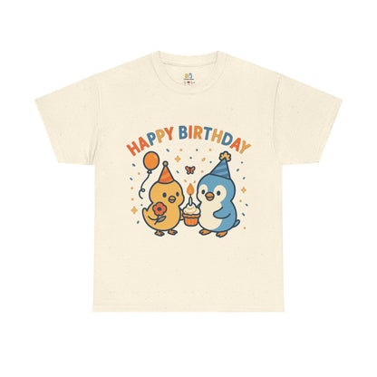 Happy Birthday Unisex Cotton Tee, Cute Birthday Shirt, Gift for Birthday Party, Unisex T-Shirt, Fun Celebration Apparel