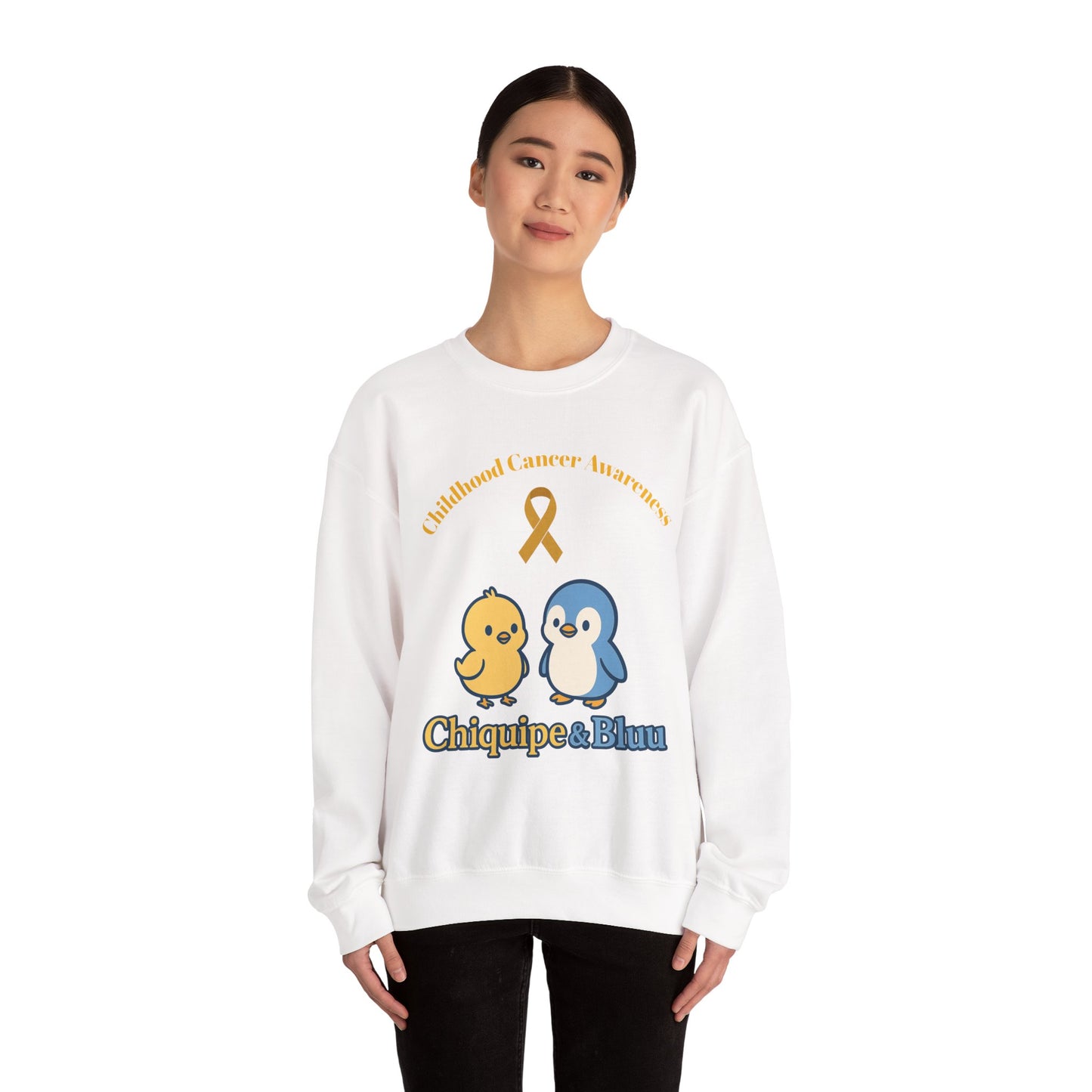 Childhood Cancer Awareness Sweatshirt, Unisex Crewneck, Support for Kids, Gift for Advocate, Cozy Charity Apparel