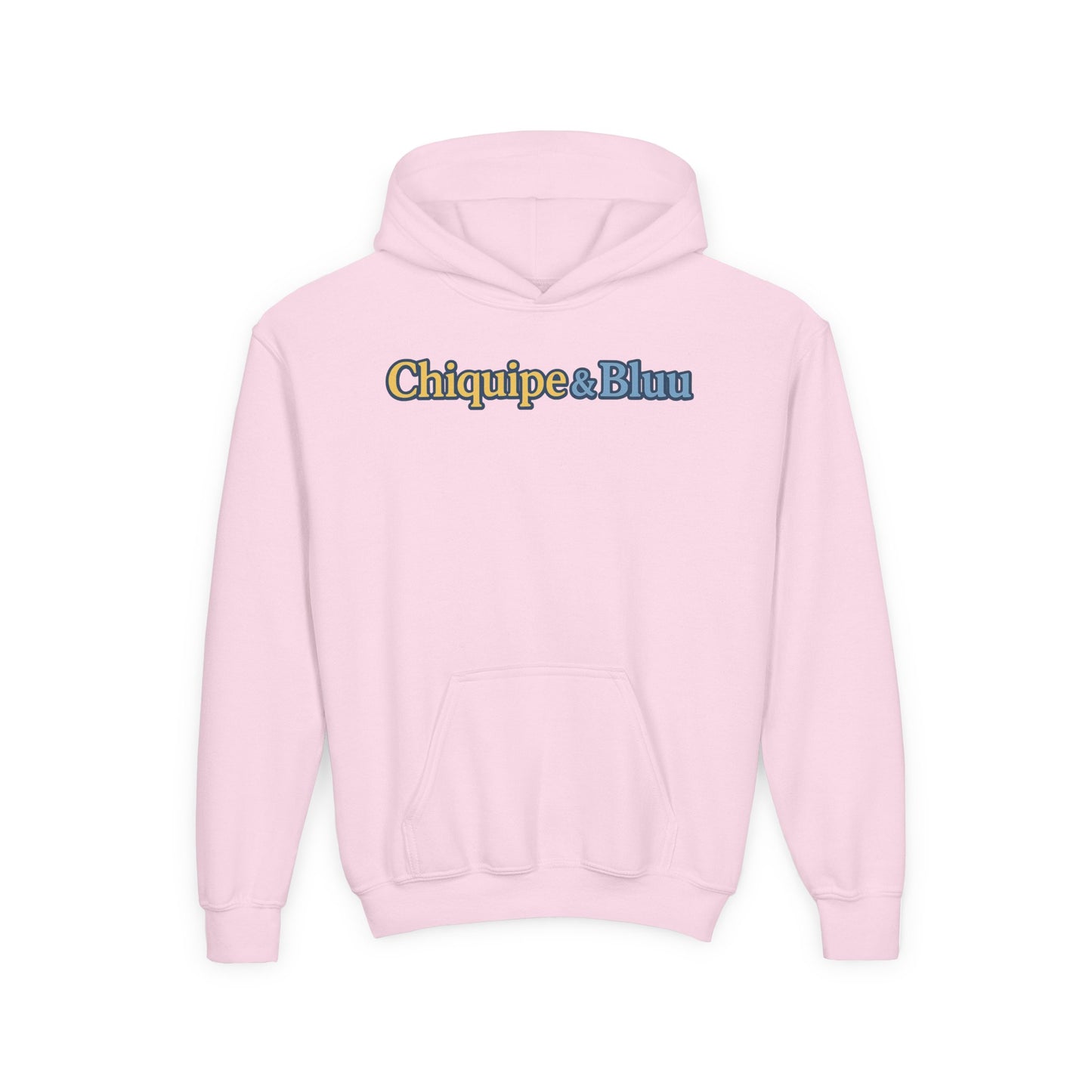 Chiquipe & Bluu Youth Hoodie, Fun Kids Sweatshirt, Cozy Pullover for Playdates, Birthday Gift, Cute Animal Design