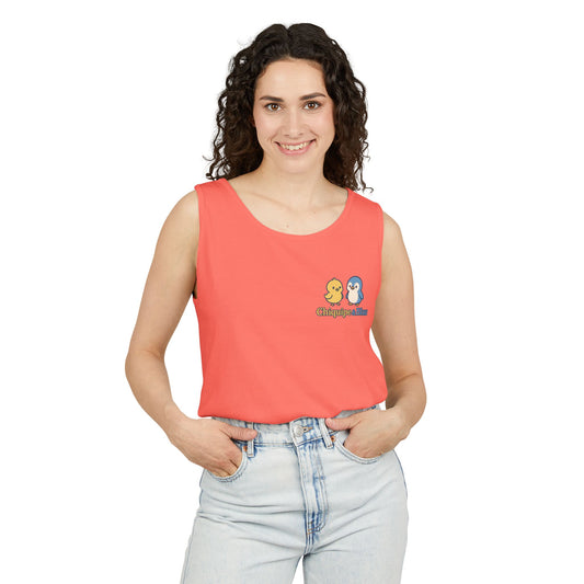 Unisex Garment-Dyed Tank Top - Fun Summer Wear, Beach Day Must-Have, Casual Lounge Top, Great Gift for Friends, Perfect for Vacations