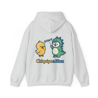 Dinosaur & Chick Cute Hoodie – "RAWR" Chiquipe & Blu Graphic Sweatshirt