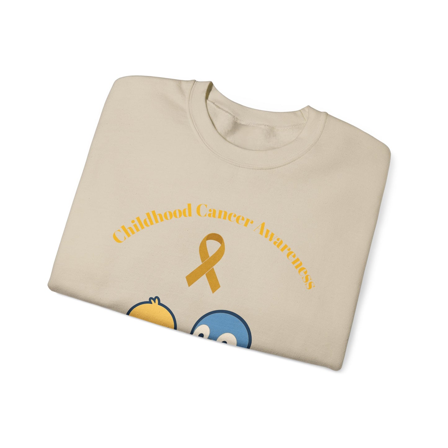 Childhood Cancer Awareness Sweatshirt, Unisex Crewneck, Support for Kids, Gift for Advocate, Cozy Charity Apparel