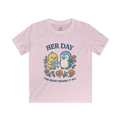 Her Day Kids Tee | Adorable Baby Animal Graphic Tee, Perfect Gift for Birthdays, Mother’s Day, and Everyday Wear