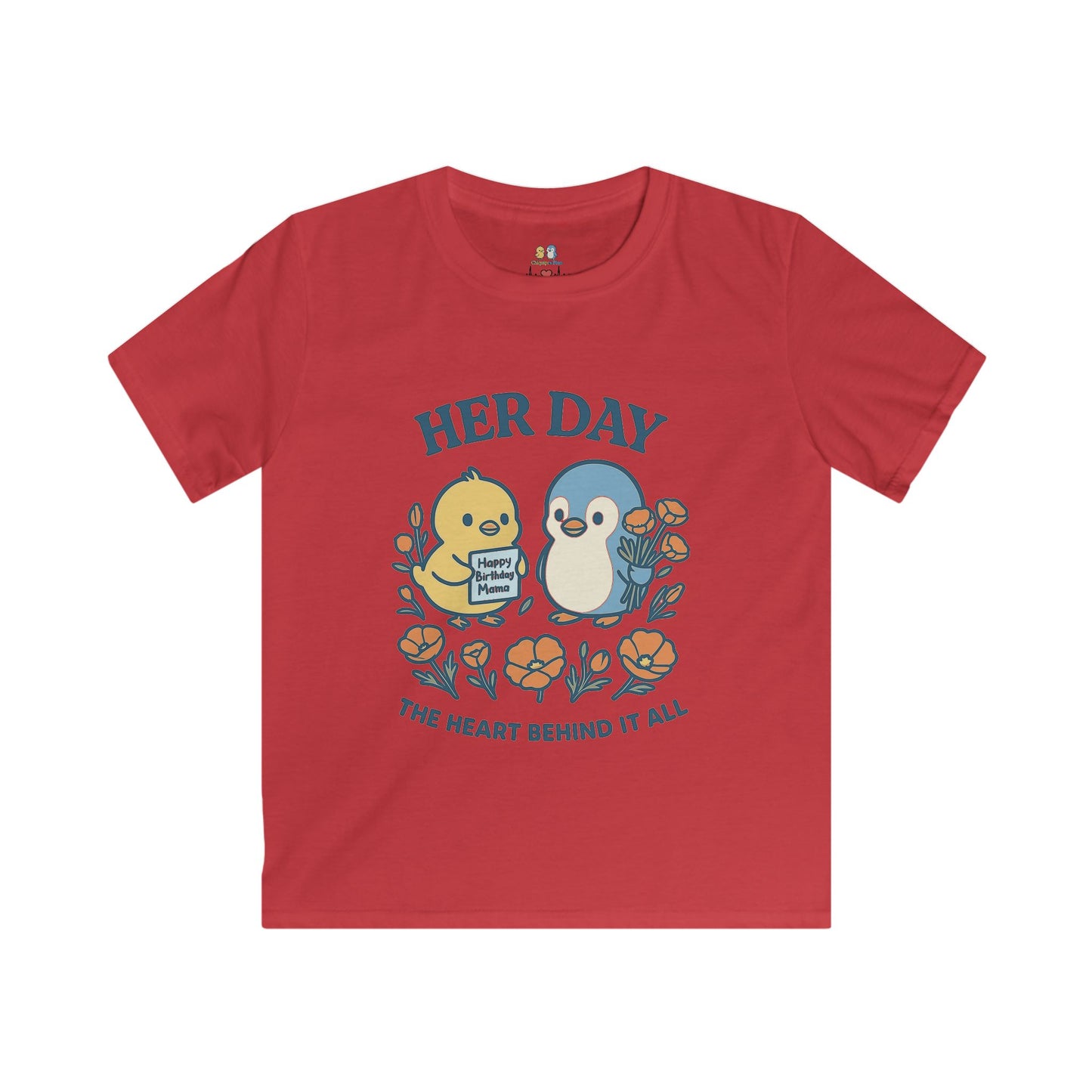 Her Day Kids Tee | Adorable Baby Animal Graphic Tee, Perfect Gift for Birthdays, Mother’s Day, and Everyday Wear