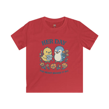 Her Day Kids Tee | Adorable Baby Animal Graphic Tee, Perfect Gift for Birthdays, Mother’s Day, and Everyday Wear