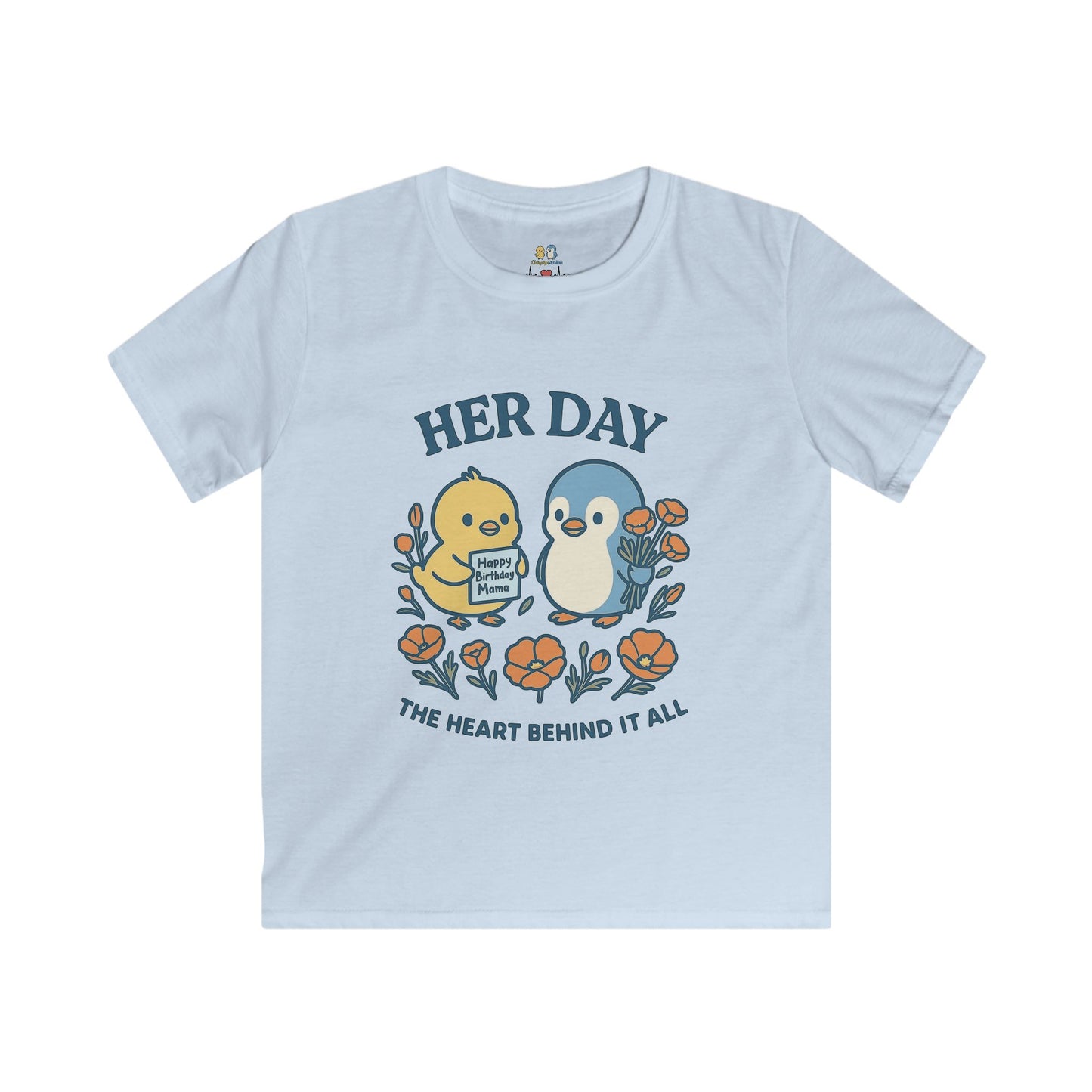 Her Day Kids Tee | Adorable Baby Animal Graphic Tee, Perfect Gift for Birthdays, Mother’s Day, and Everyday Wear