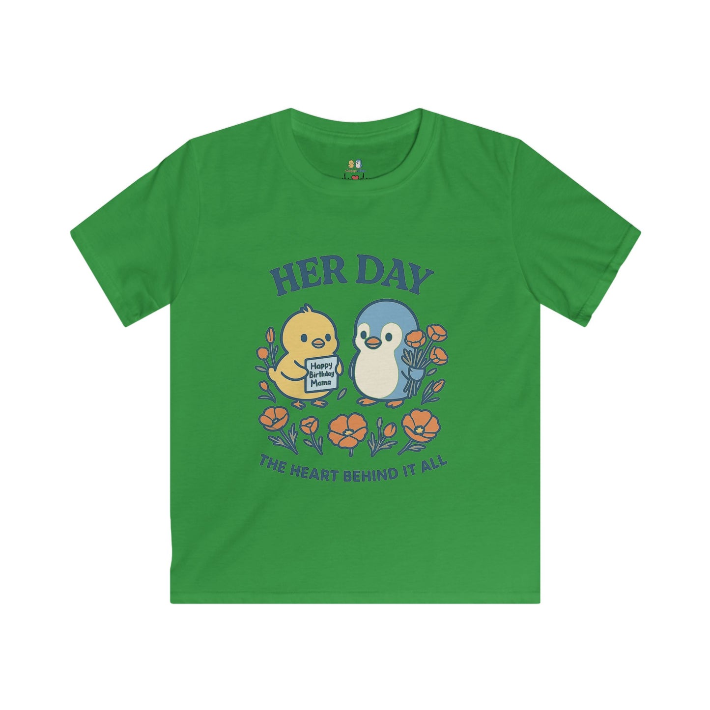 Her Day Kids Tee | Adorable Baby Animal Graphic Tee, Perfect Gift for Birthdays, Mother’s Day, and Everyday Wear