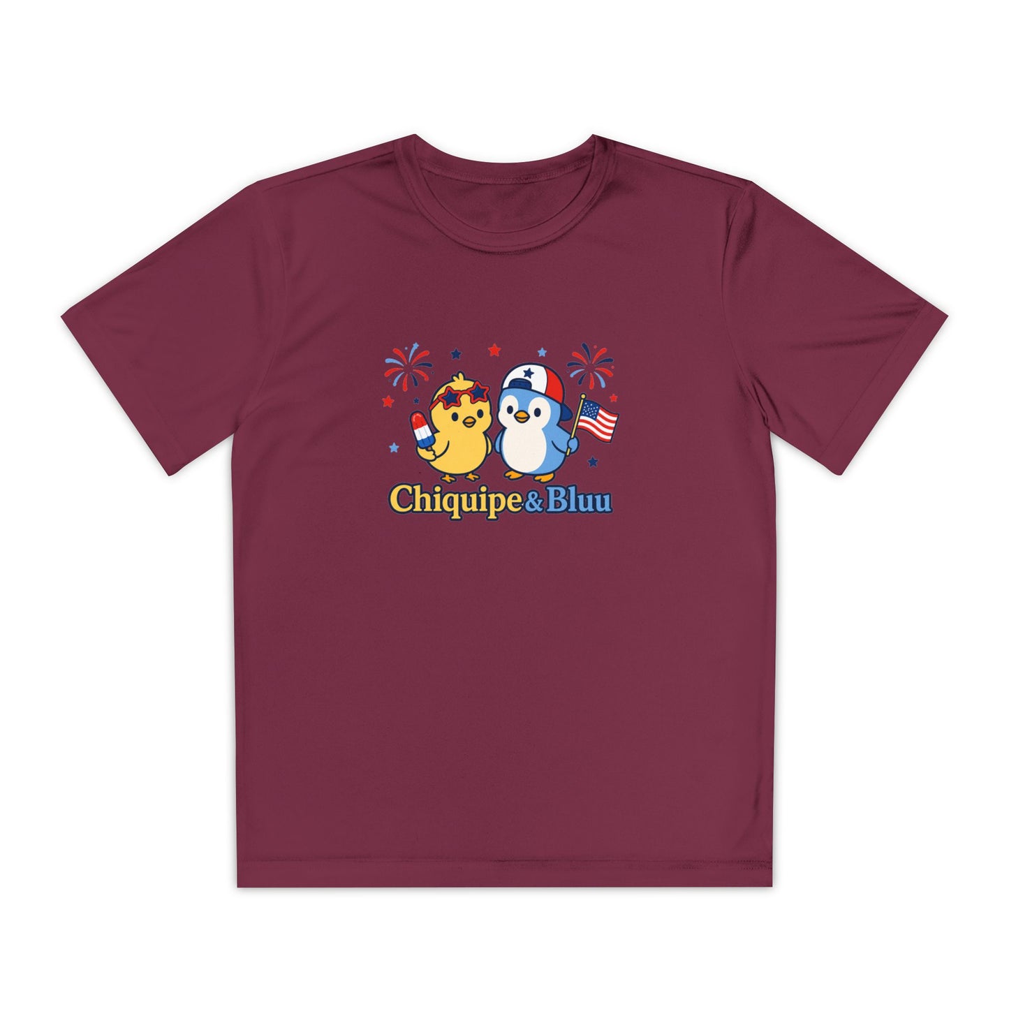 Youth Competitor Tee — Patriotic Chiquipe & Bluu Kids Shirt