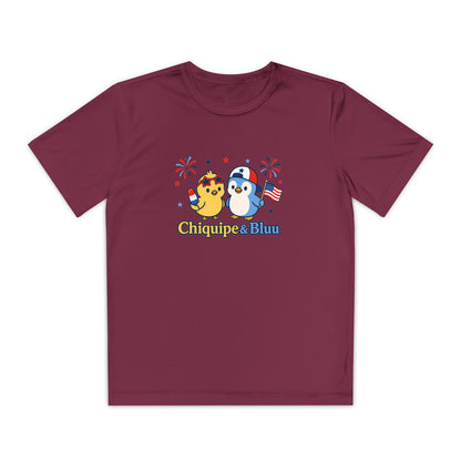 Youth Competitor Tee — Patriotic Chiquipe & Bluu Kids Shirt