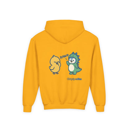 Chiquipe & Bluu Youth Hoodie, Fun Kids Sweatshirt, Cozy Pullover for Playdates, Birthday Gift, Cute Animal Design