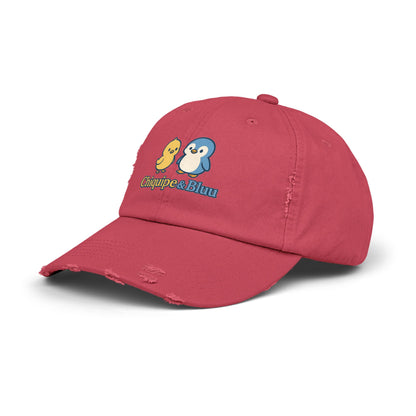 Unisex Distressed Cap with Adorable Chiquipe & Bluu Design, Fun Accessories for Everyday Wear, Perfect Gift for Animal Lovers, Summer [...]