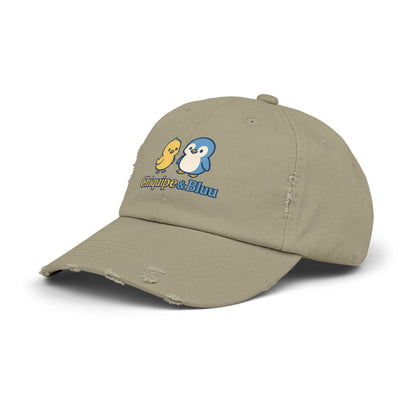 Unisex Distressed Cap with Adorable Chiquipe & Bluu Design, Fun Accessories for Everyday Wear, Perfect Gift for Animal Lovers, Summer [...]