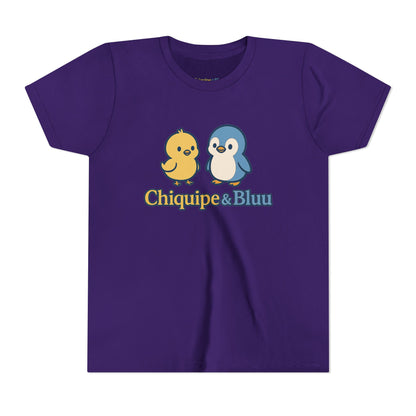 Chiquipe & Bluu Youth Short Sleeve Tee - Cute Animal T-Shirt, Kids Gift, Summer Wear, Birthday Party, Family Outing