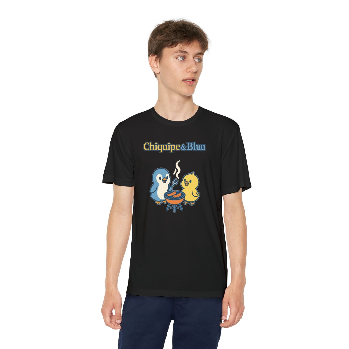 Youth Friendly BBQ Tee, Kids Summer Shirt, Cute Animal Graphic Tee, Fun BBQ Gift, Playful Summer Apparel